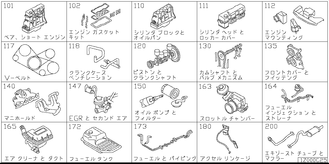 Engine and fuel system Z1