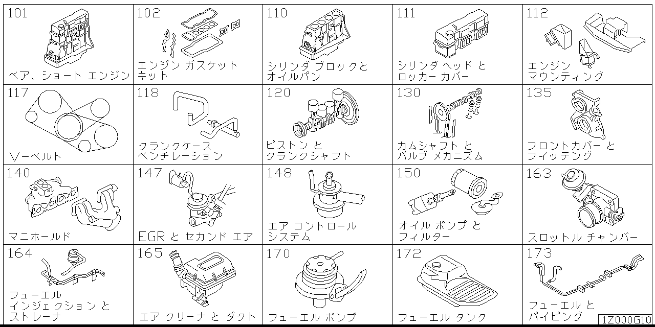 Engine and fuel system Z1