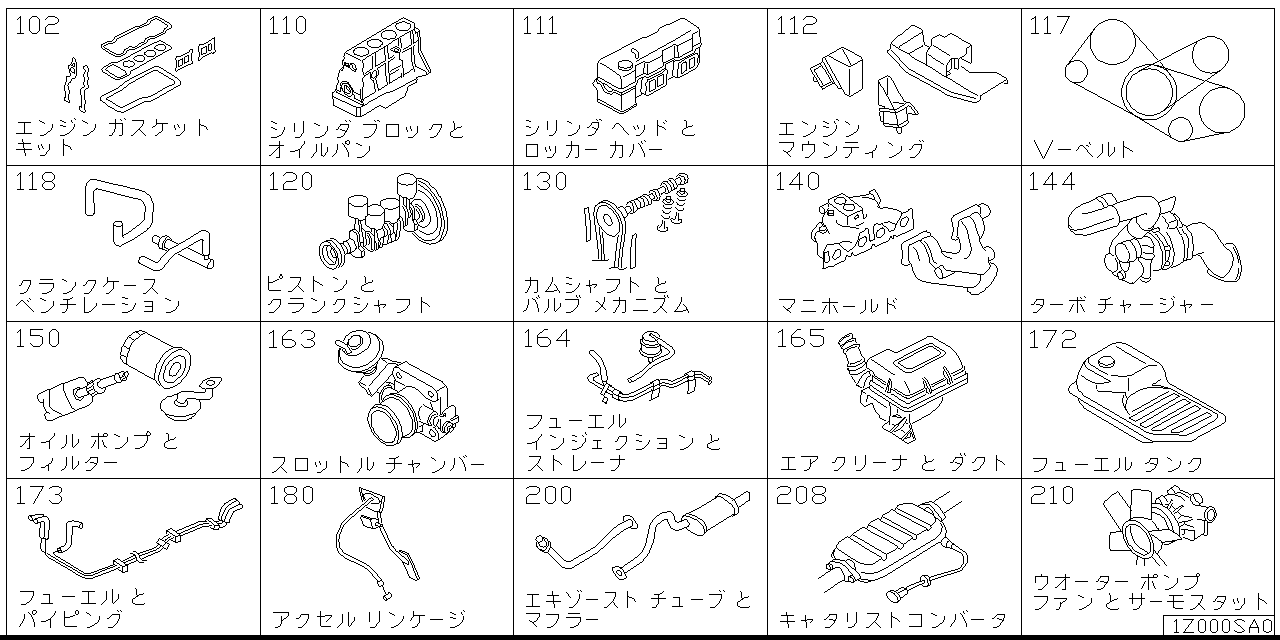 Engine and fuel system Z1