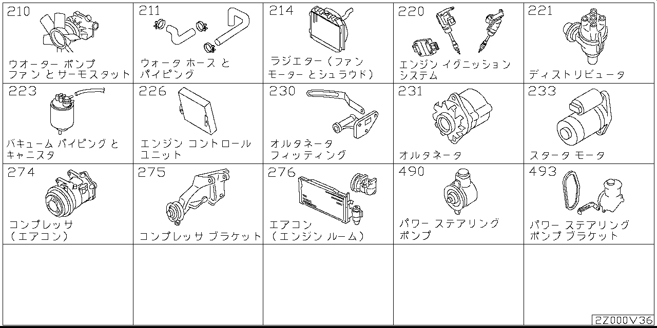 Engine and fuel system Z2